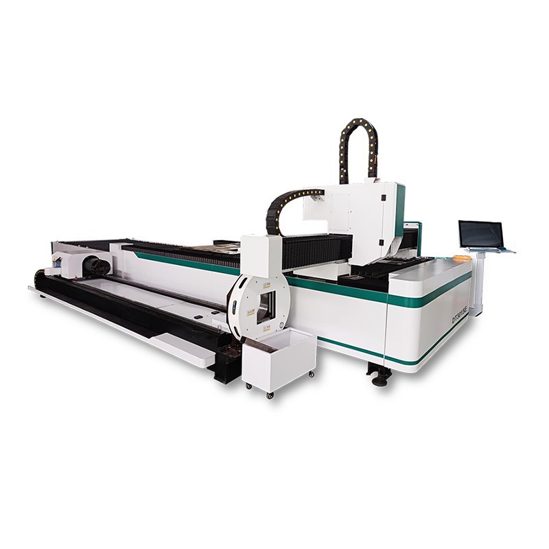 Sheet and pipe integrated laser cutting machine with exchange platform