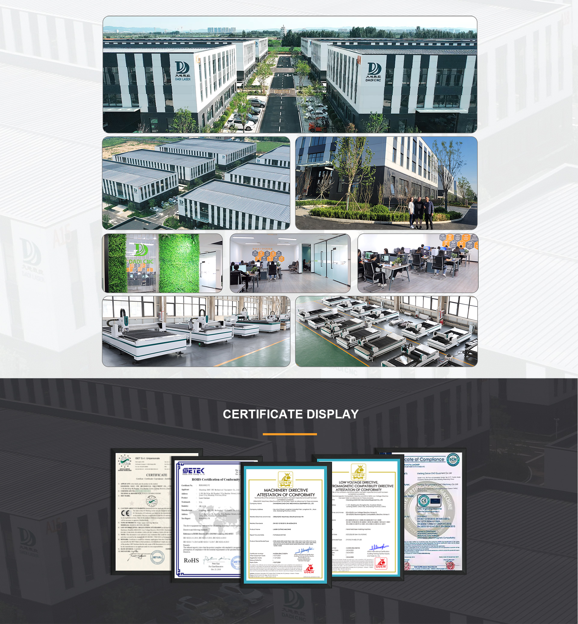 DADI DA1560 Metal Laser Cutting Machine